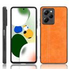 For Xiaomi Redmi Note 12 Pro Speed/Poco X5 Pro 5G Sewing Cow Pattern Skin PC + PU + TPU Phone Case(Orange) - 1