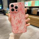 For iPhone 14 Plus Silk Ink Pattern PC Phone Case(Red) - 1