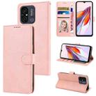 For Xiaomi Redmi 12C / Poco C55 Fantasy Skin-feel Calfskin Texture Leather Phone Case(Pink) - 1