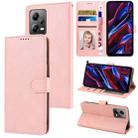 For Xiaomi Redmi Note 12 Pro+ / Note 12 Discovery Fantasy Skin-feel Calfskin Texture Leather Phone Case(Pink) - 1