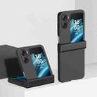 For OPPO Find N2 Flip Three-stage Skin Feel PC Phone Case with Hinge(Black) - 1