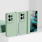 For OPPO Find N2 Skin Feel PC Phone Case with Hinge(Mint Green) - 1