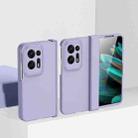 For OPPO Find N2 Three-stage Skin Feel PC Phone Case with Hinge(Purple) - 1