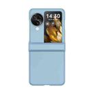 For OPPO Find N3 Flip Three-stage Skin Feel PC Phone Case with Hinge(Sky Blue) - 1