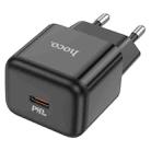 hoco N32 PD 30W USB-C/Type-C Single Port Charger, EU Plug(Black) - 1