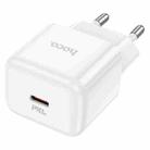 hoco N32 PD 30W USB-C/Type-C Single Port Charger, EU Plug(White) - 1