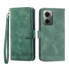 For Xiaomi Redmi 10 5G Dierfeng Dream Line Leather Phone Case(Green) - 1