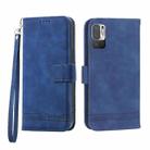 For Xiaomi Redmi Note 10 Dierfeng Dream Line Leather Phone Case(Blue) - 1