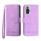 For Xiaomi Redmi Note 10 Pro Dierfeng Dream Line Leather Phone Case(Purple) - 1