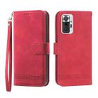 For Xiaomi Redmi Note 10 Pro Dierfeng Dream Line Leather Phone Case(Red) - 1