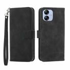For Samsung Galaxy A04e Dierfeng Dream Line Leather Phone Case(Black) - 1