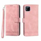 For Realme C20 Dierfeng Dream Line Leather Phone Case(Pink) - 1