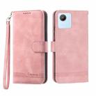 For Realme C30 Dierfeng Dream Line Leather Phone Case(Pink) - 1