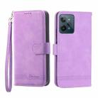 For Realme C31 Dierfeng Dream Line Leather Phone Case(Purple) - 1