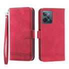 For Realme C31 Dierfeng Dream Line Leather Phone Case(Red) - 1