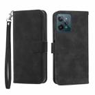 For Realme C31 Dierfeng Dream Line Leather Phone Case(Black) - 1