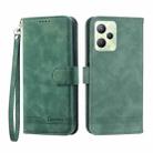 For Realme C35 Dierfeng Dream Line Leather Phone Case(Green) - 1