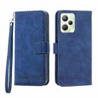 For Realme C35 Dierfeng Dream Line Leather Phone Case(Blue) - 1