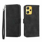 For Realme 9 4G Dierfeng Dream Line Leather Phone Case(Black) - 1