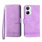 For Realme 10 4G Dierfeng Dream Line Leather Phone Case(Purple) - 1