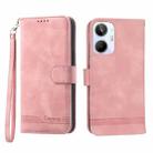 For Realme 10 4G Dierfeng Dream Line Leather Phone Case(Pink) - 1