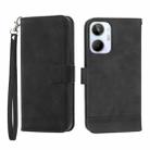 For Realme 10 4G Dierfeng Dream Line Leather Phone Case(Black) - 1
