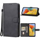 For Samsung Galaxy M14 5G Leather Phone Case(Black) - 1