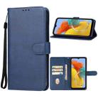 For Samsung Galaxy M14 5G Leather Phone Case(Blue) - 1