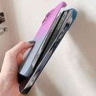 For iPhone XS Max Frameless Skin Feel Gradient Phone Case(Dark Purple + Grey) - 5