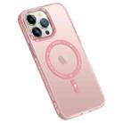 For iPhone 14 Plus Colorful Series TPU+PC Magsafe Magnetic Phone Case(Pink) - 1