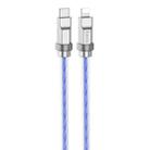 hoco U113 PD 20W USB-C/Type-C to 8 Pin Silicone Data Cable, Length: 1m(Blue) - 1