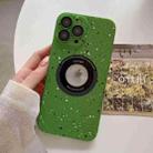 For iPhone 14 Pro Splash Ink MagSafe Magnetic Phone Case(Dark Green) - 1