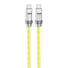 hoco U113 100W USB-C/Type-C to USB-C/Type-C Silicone Data Cable, Length: 1m(Gold) - 1