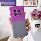 For Huawei Mate 40 Pro Frameless Skin Feel Gradient Phone Case(Dark Purple Grey) - 1