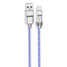 hoco U113 100W USB to USB-C/Type-C Silicone Fast Charging Data Cable, Length: 1m(Blue) - 1