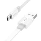 Borofone BX89 USB to Micro USB Union 2.4A Charging Data Cable, Length:1m(White Gray) - 1