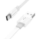 Borofone BX89 USB to Type-C Union 3A Charging Data Cable, Length:1m(White Gray) - 1