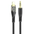 hoco UPA25 Transparent Exploration Version 8 Pin Digital Audio Conversion Cable, Length: 1m(Black) - 1
