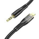 hoco UPA25 Transparent Exploration Version 8 Pin Digital Audio Conversion Cable, Length: 1m(Black) - 3