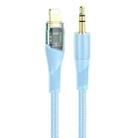 hoco UPA25 Transparent Exploration Version 8 Pin Digital Audio Conversion Cable, Length: 1m(Blue) - 1