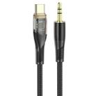 hoco UPA25 Transparent Exploration Version USB-C/Type-C Digital Audio Conversion Cable, Length: 1m(Black) - 1