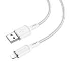 Borofone BX90 USB to 8 Pin Cyber 2.4A Charging Data Cable, Length:1m(White) - 1