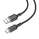 Borofone BX90 USB to Type-C Cyber 3A Charging Data Cable, Length:1m(Black) - 1