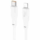 hoco X93 PD 20W USB-C/Type-C to 8 Pin Data Cable, Length:1m(White) - 1