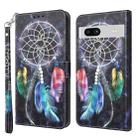For Google Pixel 7a 5G 3D Painted Leather Phone Case(Colorful Dreamcatcher) - 1