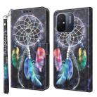 For Xiaomi Redmi 11A 3D Painted Leather Phone Case(Colorful Dreamcatcher) - 1