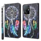 For Xiaomi Mi 11T Pro 3D Painted Leather Phone Case(Colorful Dreamcatcher) - 1