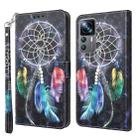 For Xiaomi 12T Pro 3D Painted Leather Phone Case(Colorful Dreamcatcher) - 1