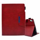 For iPad 10th Gen 10.9 2022 Suede Cross Texture Magnetic Clasp Leather Tablet Case(Red) - 1