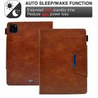 For iPad Pro 11 2022/2021/2020 / Air 10.9 2022 / 2020 Suede Cross Texture Magnetic Clasp Leather Tablet Case(Brown) - 6
